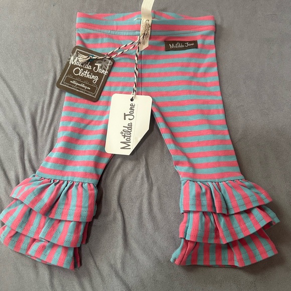 Matilda Jane Beige Polka Dot Ruffle Leggings - Picture 3 of 5